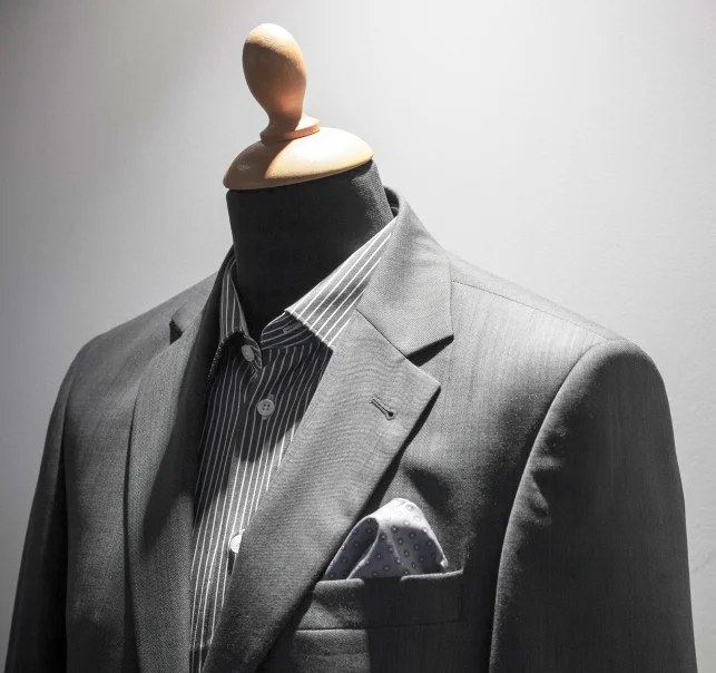 Men’s custom tailoring — illustrative garment detail